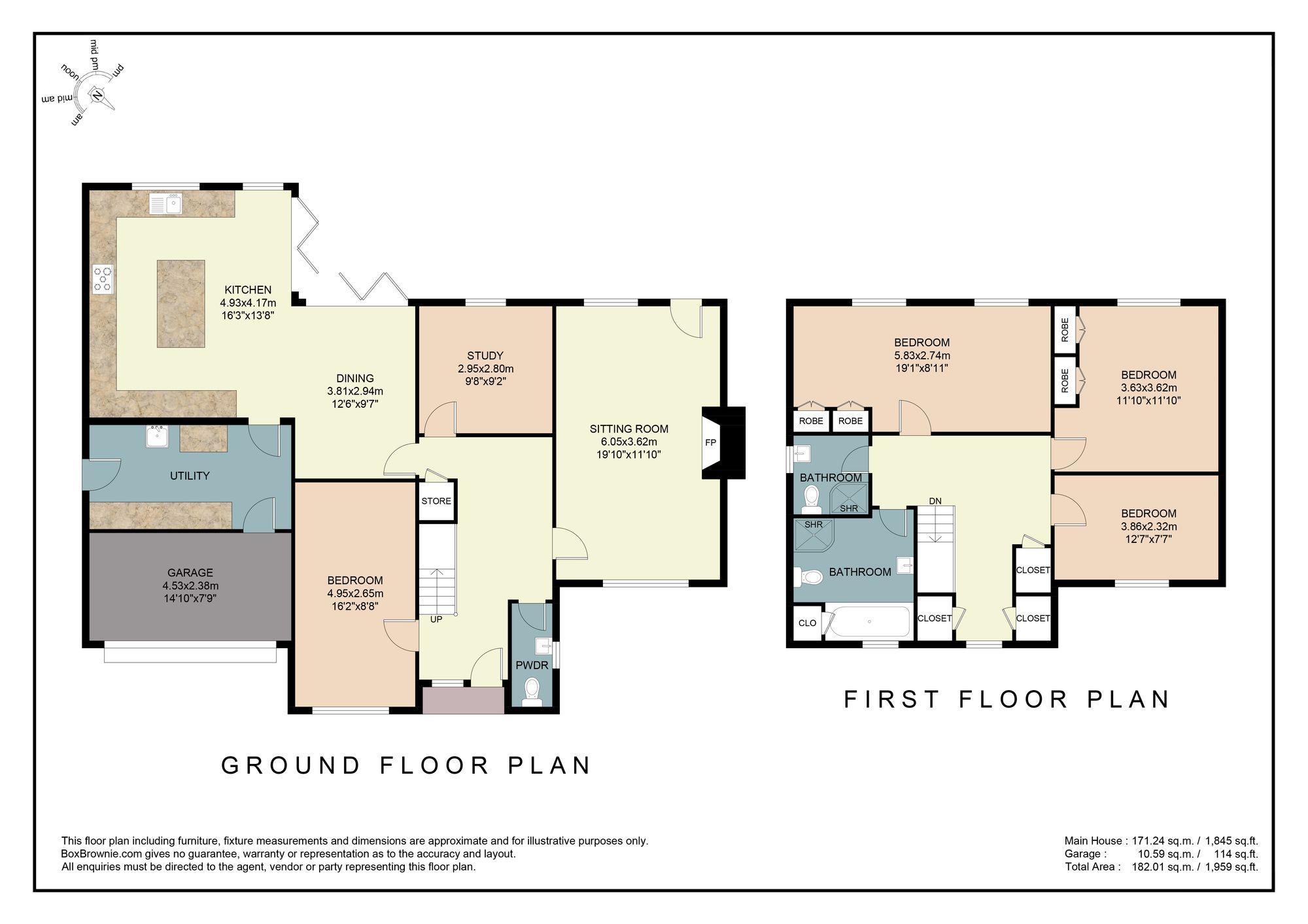 Floorplans For Radbone Hill, Over Norton, OX7