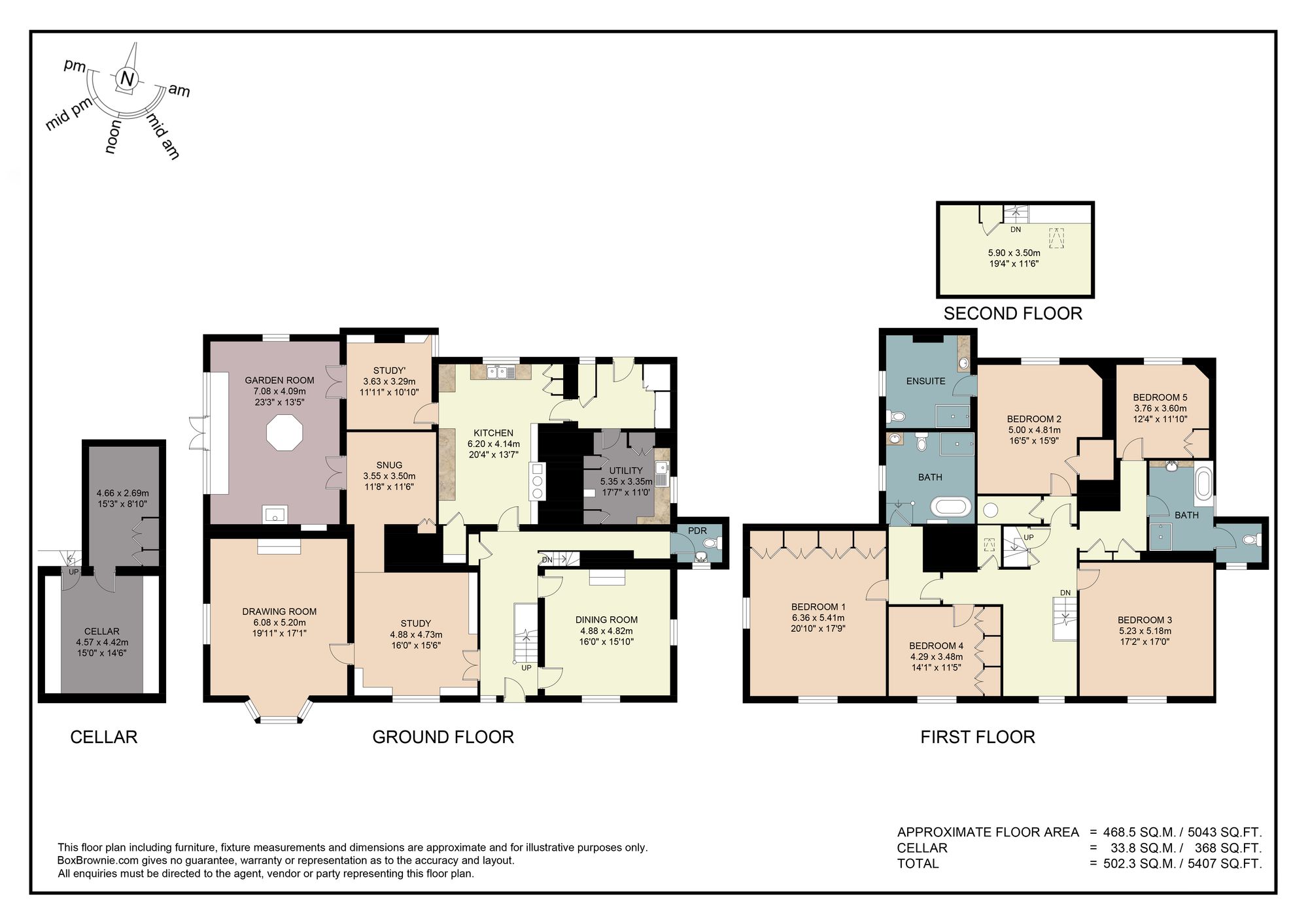 Floorplans For Blackmore End, Hanley Swan, WR8