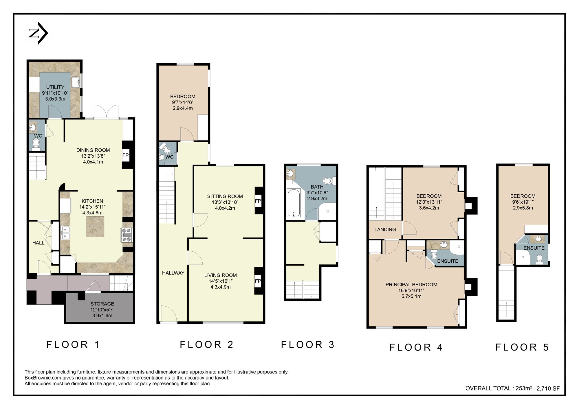 Floorplans For Lansdown Parade, Cheltenham, GL50