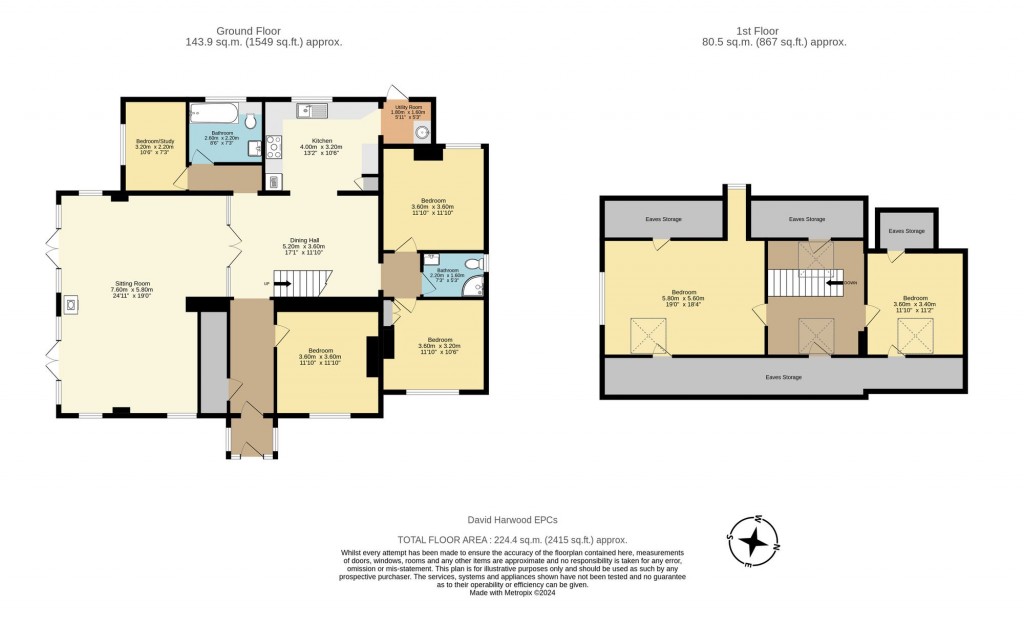 Floorplans For Drayton Road, Sutton Courtenay, OX14