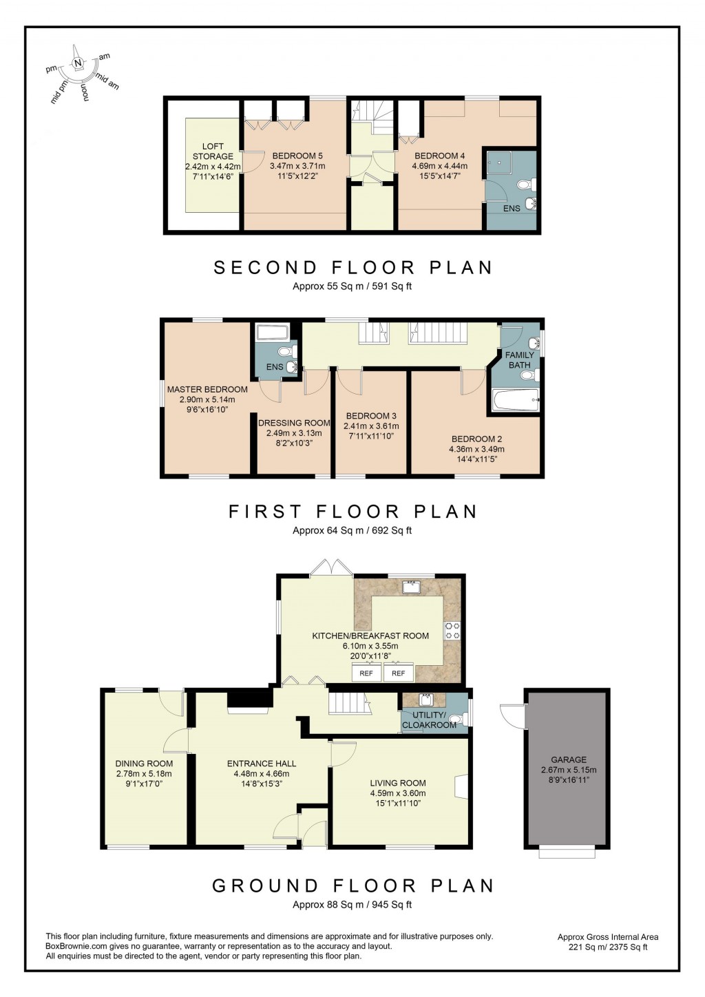 Floorplans For Aston-On-Carrant, Tewkesbury, GL20