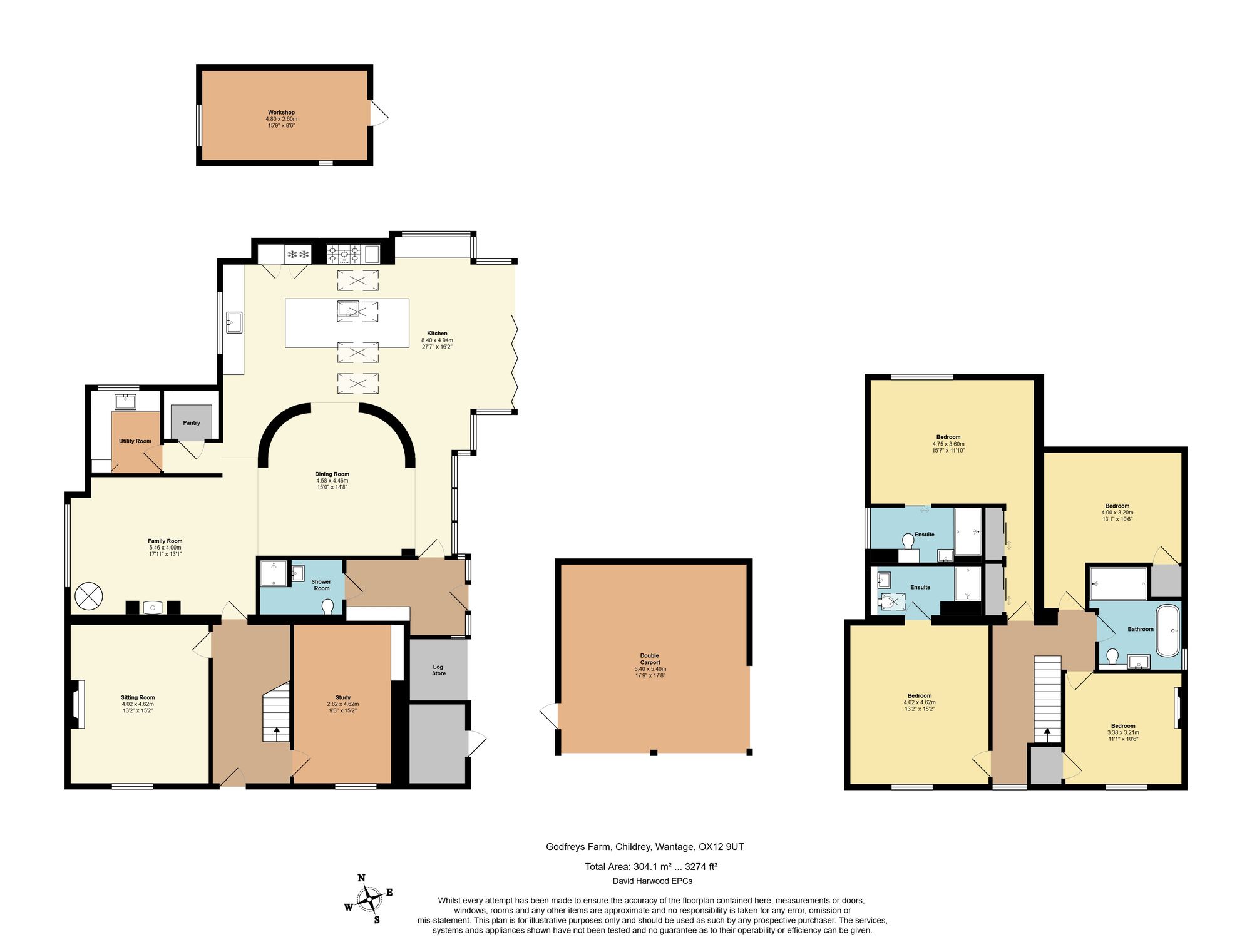 Floorplans For Childrey, Wantage, OX12