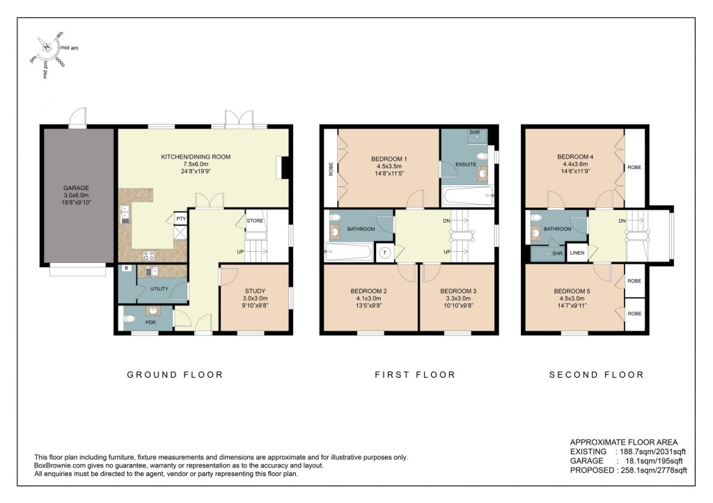 Floorplans For Besselsleigh, Abingdon, OX13