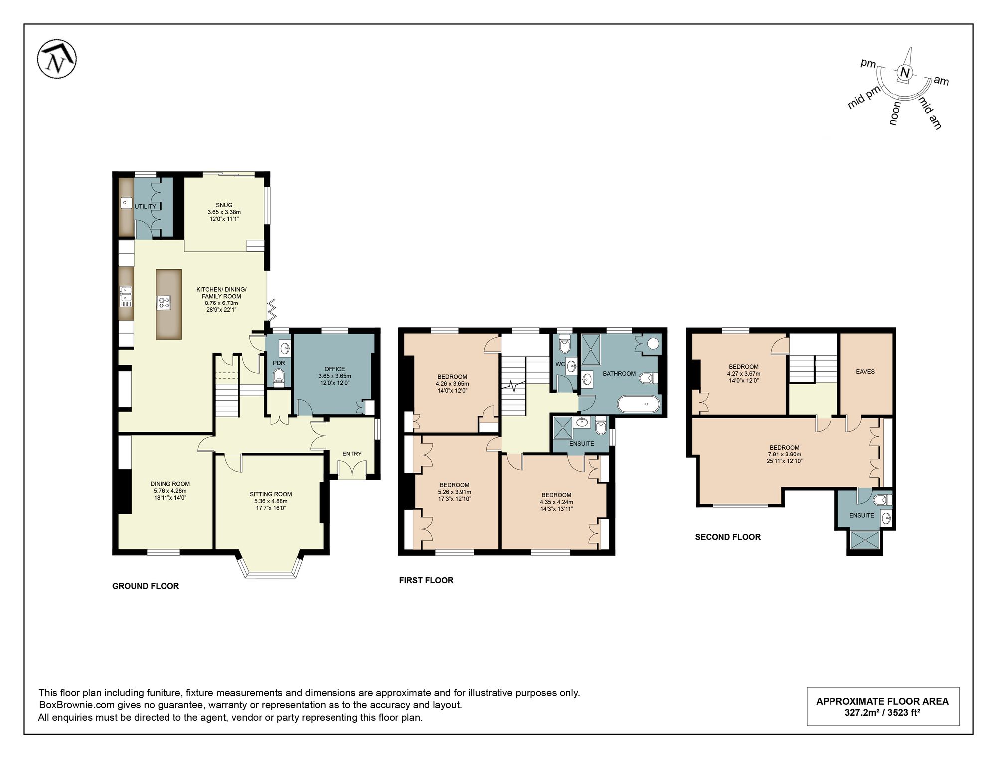 Floorplans For Eldorado Crescent, Cheltenham, GL50