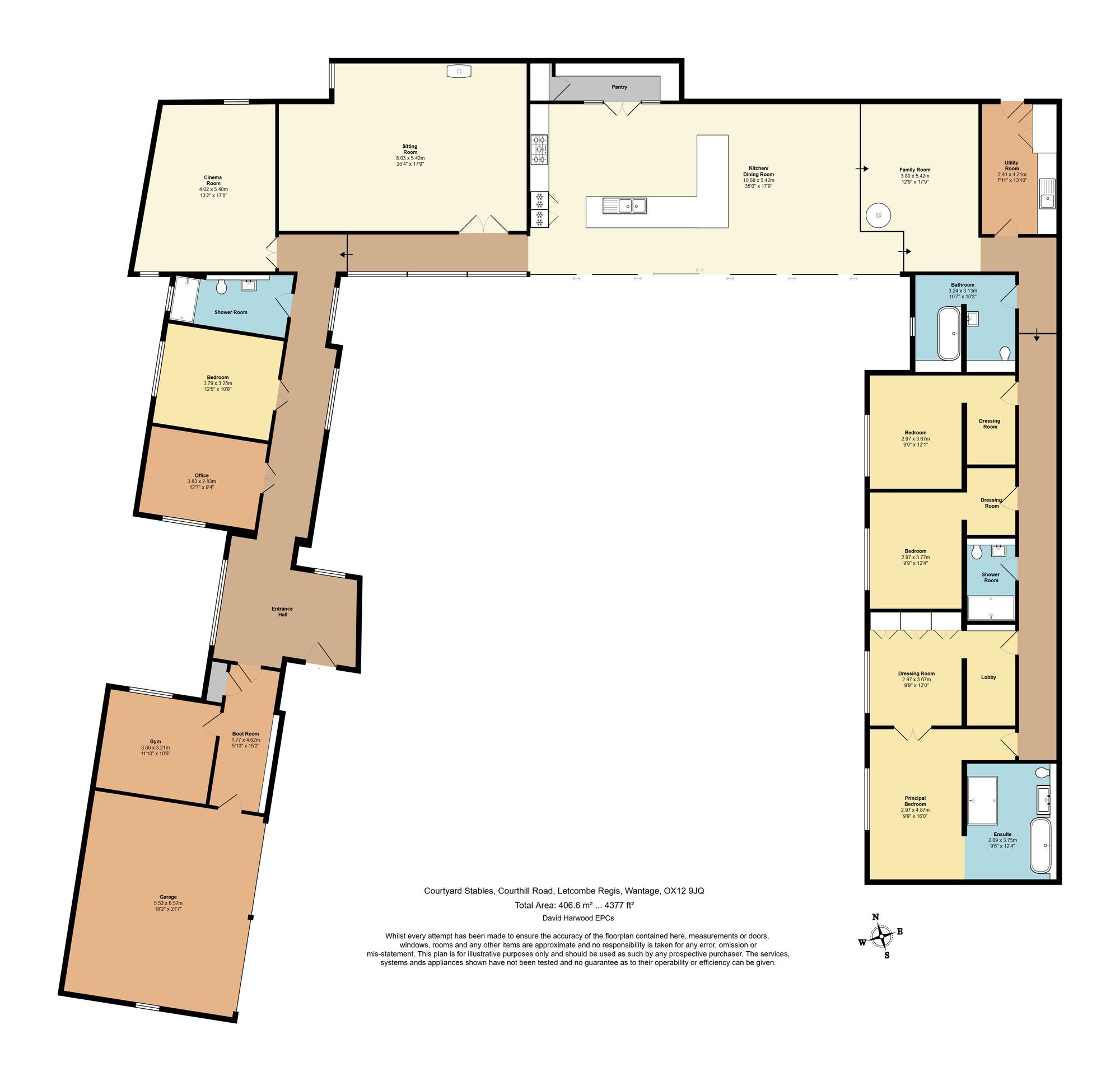 Floorplans For Courthill Road, Letcombe Regis, OX12