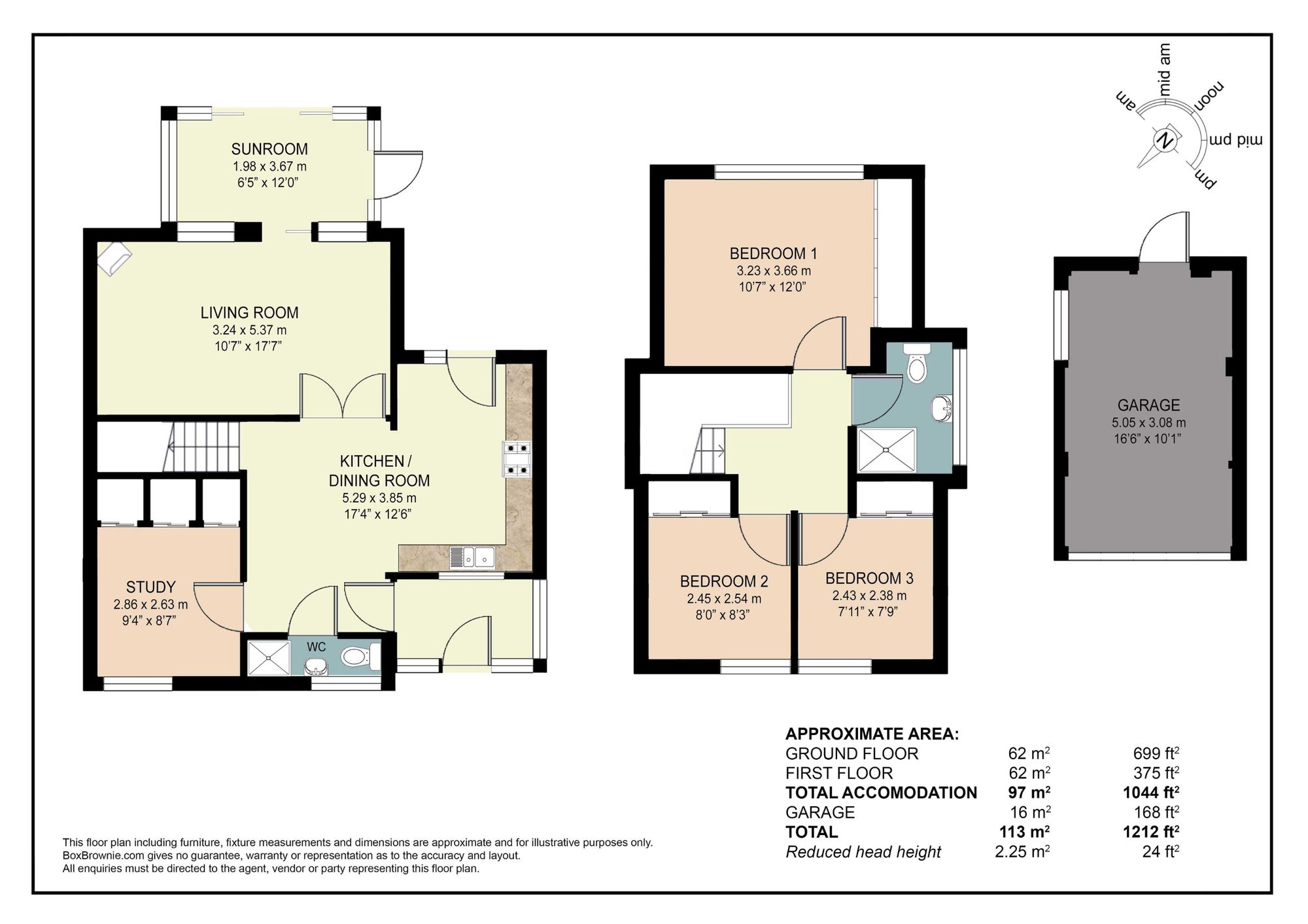 Floorplans For Halls Lane, Waltham St. Lawrence, RG10